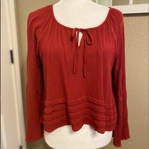 Forever 21 Burnt Sienna Crop Top Size Medium